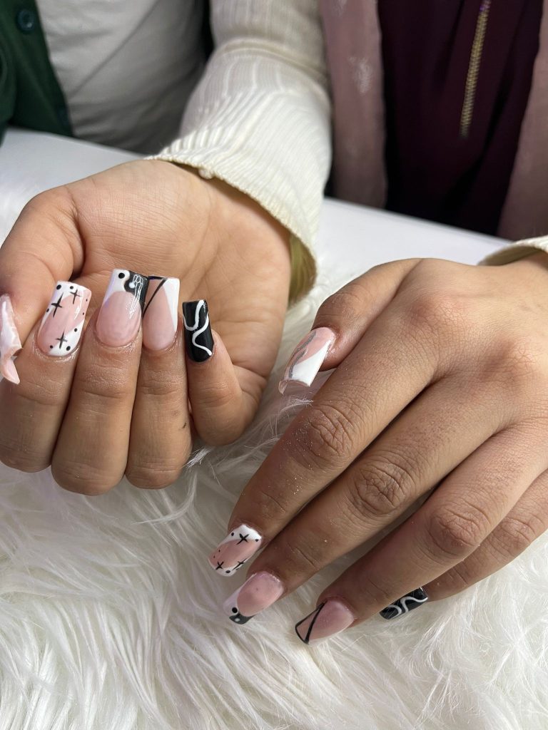 Professional nail art at Lorellin Hair & Beauty Salon, Wolverhampton