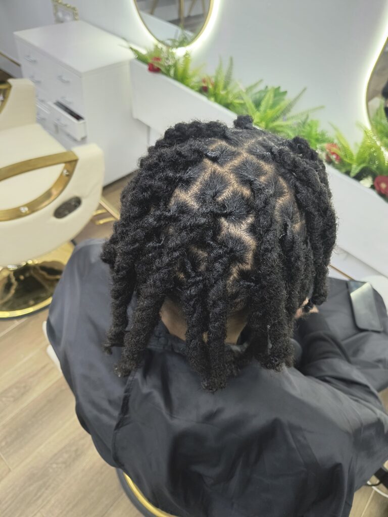 Natural afro curls styled at Lorellin Hair & Beauty Salon in Wolverhampton